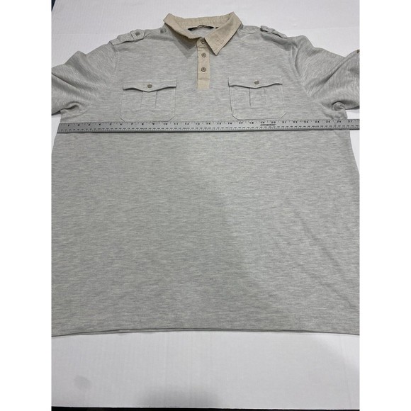 Sean John Beige Double Pocket Polo Men’s 3XL - Picture 6 of 9